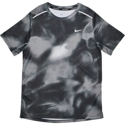 Nike Miler T-shirts Kinder - Zwart - Maat 137 - 147 CM - Poly Jersey