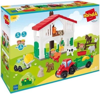 Speelgoed Boerderij Set - Boerderij Figuren - Spelenderwijs Leren - Gemaakt in Frankrijk - Eén maat - Multicolor