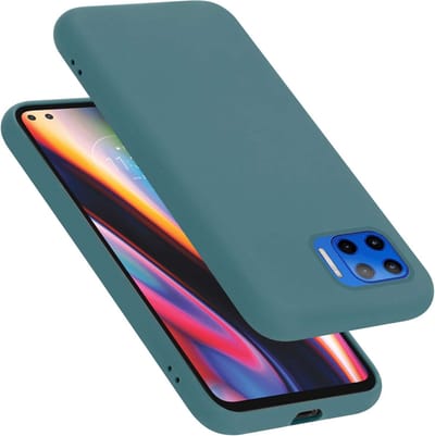 Cadorabo Hoesje geschikt voor Motorola MOTO G 5G PLUS in LIQUID GROEN - Beschermhoes gemaakt van flexibel TPU silicone Case Cover