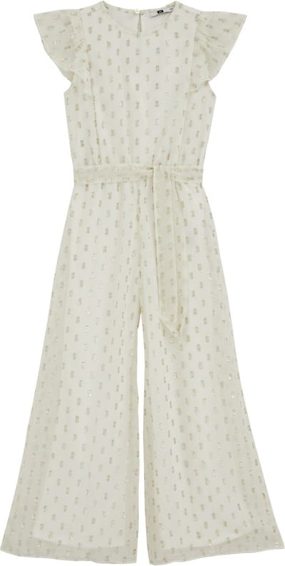 WE Fashion Meisjes jumpsuit met glittergaren