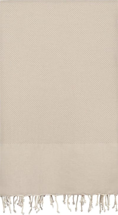 Lantara Plaid - Zand - Katoen - 190x300cm - Grand Foulard - Sprei - Picknickkleed