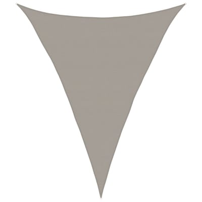 vidaXL - Zonnezeil - 160 - g/m² - driehoekig - 5x6x6 - m - HDPE - lichtgrijs
