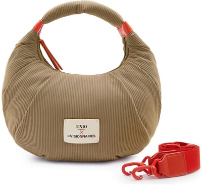 Unio Hamburg x Les Visionnaires schoudertas handtas Corduroy Unio Kitzbuehel Toast beige