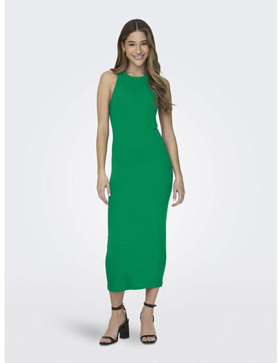 Only Betty Mouwloze Midi-jurk Groen XS Vrouw