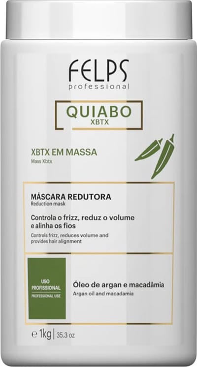 Felps Professional | Quiabo XBTX Reduction Hair Mask | Controls Frizz | 1000 gr