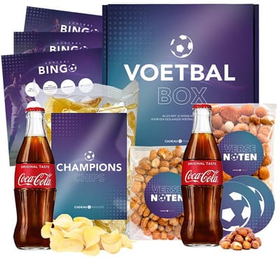 VOETBAL BOX | Voetbal cadeau | Cadeaupakket voor voetballiefhebbers WK | Vaderdag cadeau | WK Cadeau