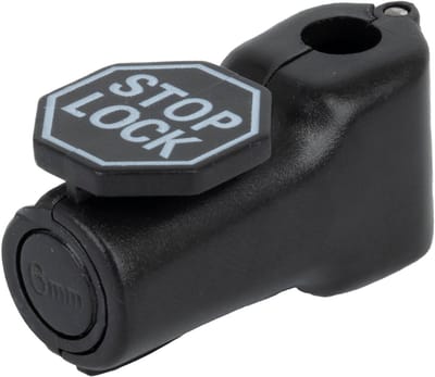 Anti-Diefstal Slot voor Displayhaak / Haakslot voor Dubbele Displayhaken - type: Stop-Lock-Zwart