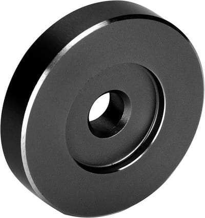 Grote Hoofdaansluiting Adapter voor 45 RPM Platen, Zwart, Geschikt voor Meeste Draaitafels en Vinyl Collecties