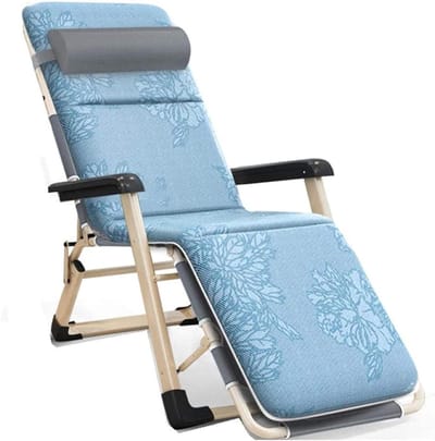 Fauteuil Klapstoel - Ligstoel Tuinstoel - Ontspannen Buiten - Verstelbare Hoofdsteun - 178x52x25cm - Grijs