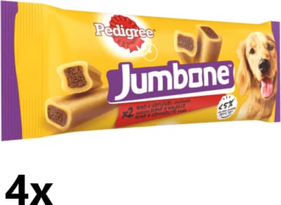 Pedigree - Jumbone - Medium - Rund & Gevogelte - 4x200g