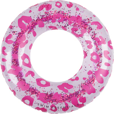 Swim Essentials Zwemband - Zwemring - Neon Panterprint - 90 cm - Opblaasband - Roze - Opblaasbaar