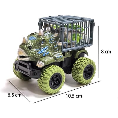 Jouets Camion Dinosaure Voiture à Inertie Monster Truck Camion de Transport Jouets avec Figurine Dinosaure pour Garçons Tout-Petits Jeux de Dinosaure T-Rex