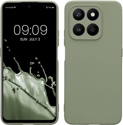 kwmobile telefoonhoesje geschikt voor HONOR 400 Smart 5G / X7d - Hoesje voor smartphone - Precisie camera uitsnede - In grijsgroen