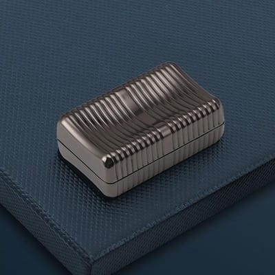Edc Fidget Slider Roterende Metalen Zeep Anti Druk Sensorisch Speelgoed Focal Table Speelgoed Met Zachte Magnetische Schuifrege zwart