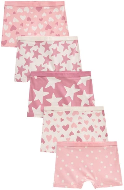 Next - Meisjes - Set van 5 korte slips - Roze