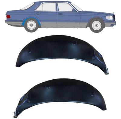 Reparatiepaneel achterste wielkast voor Mercedes S-Class W126 1979-1991