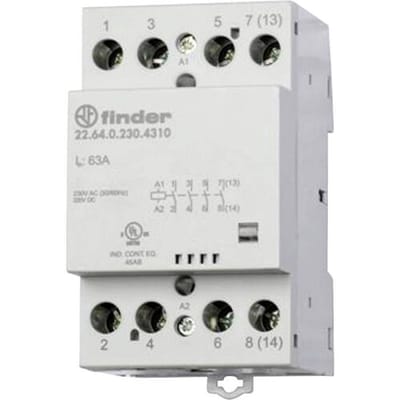 22.44.0.230.4717 Installatiezekeringautomaat 3x NO, 1x NC 230 V/AC, 240 V/AC Met varisator Geschikt voor merk (relais): Finder Piece 1 stuk(s)