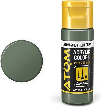 AMMO by Mig Jimenez Hobbyverf Acrylverf - MIG 20080 ATOM - Field Grey - Acryl - 20ml Verf flesje - 20 ml