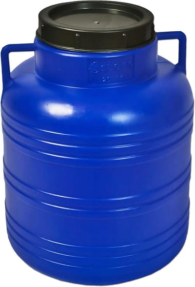 Afvalbak - Grote container - Tuinafval verwerken - Stevig kunststof - 60 liter - Zwart