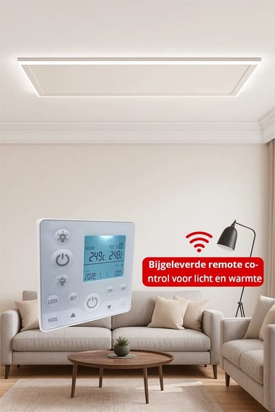 Quality Heating QH-HL Serie Wifi infraroodpaneel met led verlichting 63x 65,5 cm 400Watt