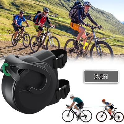 Fiets Sleepkabel-Intrekbare Auto Sleepriem Met Haken-Fiets Trekkabel Voor Kinderen Mountainbike En Fietsen-Ouder-Kind Trekriem-Buitenfietskarkoord-Trek Achter Bevestiging