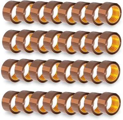 36 Rollen Bruine Verpakkingstape - Sterke Kleefkracht & Stil Afrollen - 50mm x 66m