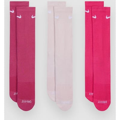 Nike Everyday Cushioned Crew 3 Pack Sokken Unisex - Rood - Maat 42 - 46