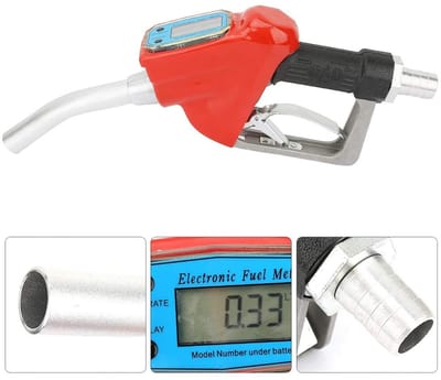 Dailygoods - Tap Gun - Elektronische Meter Brandstofdispenser - 4.5 m³/h - Aluminium - Oliedrain Gun - Nauwkeurige Meting - Geschikt voor Professionee...