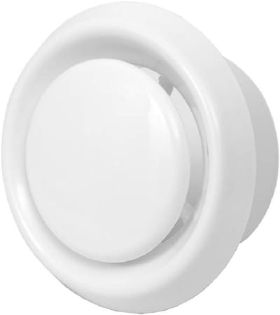 Witte Rond Plafondventiel Ø 150 mm - Ventilatierooster voor Afvoer- en Toevlucht