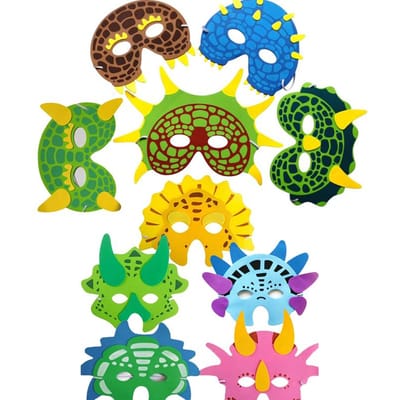 Speelgoed 10 STUKS Voor Dino Masker Dinosauruskostuum voor Rollenspel Verjaardagsfeestje Bedankjes Cadeaus Kinder Speelgoed Kinderen Jongens Meisjes OneSize