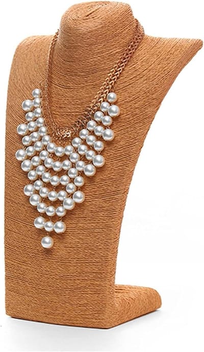 Sieraden Displaystandaard - Kettinghouder Buste - Sieraden Presenteren - Stabiele Basis - 1 Stuk - Zwart