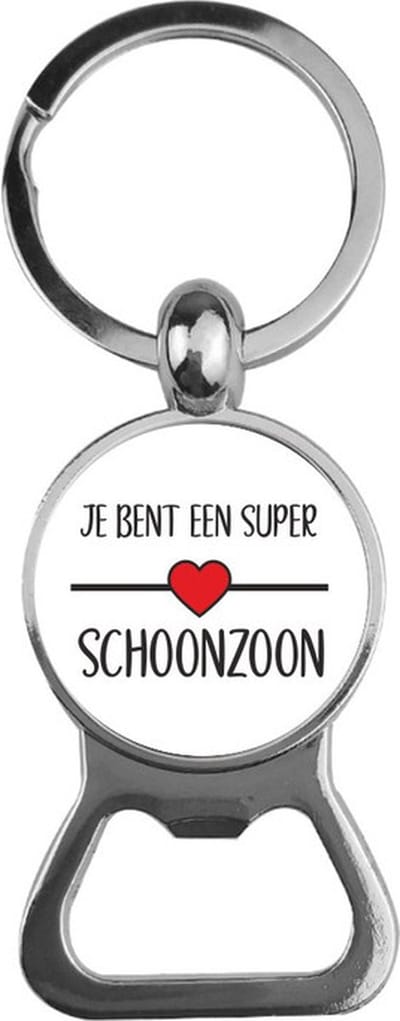 Bieropener Glas - Je Bent Een Super Schoonzoon