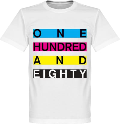 One Hundred & Eighty Banner DARTS T-Shirt - XS