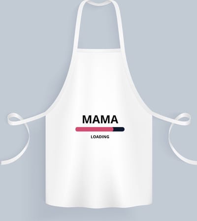 Akyol - mama loading Keukenschort - Moeder - ochtendkoffie laden - moeder cadeautjes - moederdag - verjaardagscadeau - verjaardag - cadeau - geschenk - kado - gift - moeder artikelen - 82 bij 71 cm