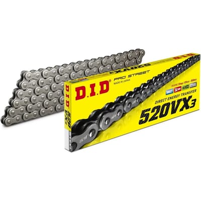 Motorfiets rolketting D.I.D 520Vx3(B&B) X 112 Mail. Zj