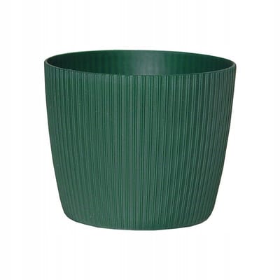 Lamela Magnolia Jumper - Bloempot - 14 cm - Groen - Plastic - Verticale Strepen