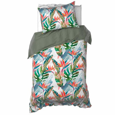 De Witte Lietaer Dekbedovertrek Barbados Freetop - 140 x 200/220 + 60 x 70 cm - Katoen Satijn