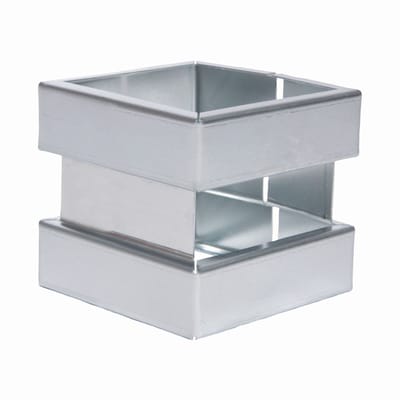 Dubbele Wrong Zink Vierkant | 80 x 80 mm