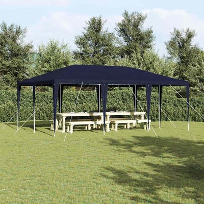 vidaXL - Partytent - Blauw - 600 - x - 400 - x - 266 - cm - Polyethyleen - en - Staal