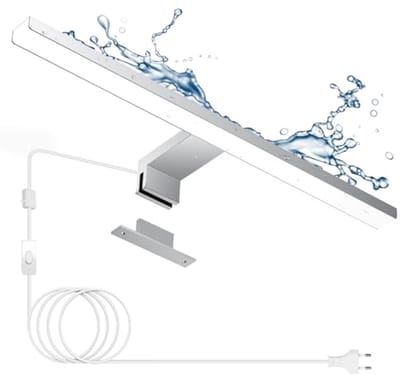 Badkamer Spiegel Lamp 40CM Neutraal Wit LED Verlichting IP44 met Draadloze Schakelaar
