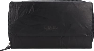 mano Donna Aurona Portemonnee RFID Leer 18 cm - Dames - Horizontaal - schwarz