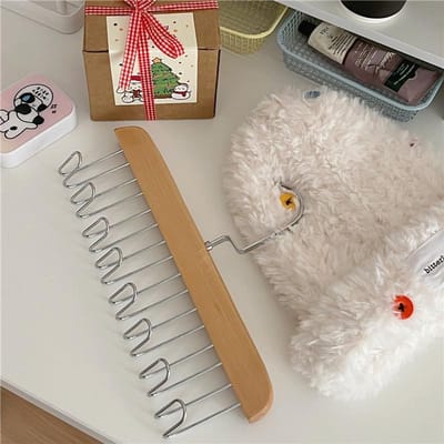 1 stks multifunctionele hanger haak drogen sokken vest hangers studentenslaapzalen organisatie kleerhangers beige