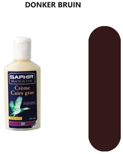 Ledermelk lederolie voor nubuck en gevet leer - Saphir Oiled Leather - Saphir 005 donker bruin