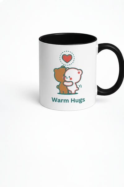 Warm Hugs Mok met Schattige Knuffelberen | Liefdevol Cadeau