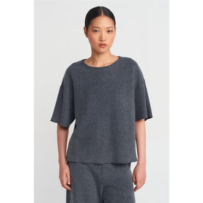 Dames Losse Fit Crew Neck T-Shirt