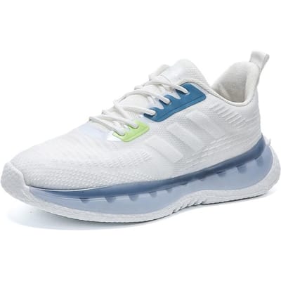 Heren Hardloopschoenen Air Mesh Sport Casual Schoenen Heren Sneakers Designer Ademende Zomersneakers Chaussure Homme 39 wit