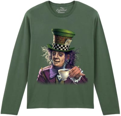Alice in Wonderland Mad Hatter The Coloured House Longsleeve T-shirt XXL