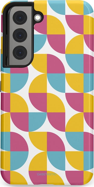 Casetastic Hoesje Geschikt voor Samsung S22 - Stijlvolle Beschermende Duo-layer Case - Cirkeldroom