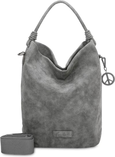 Fritzi aus Preußen Handtas Schoudertas Bo03 Sunny Hobo Bag Anthra Grijs