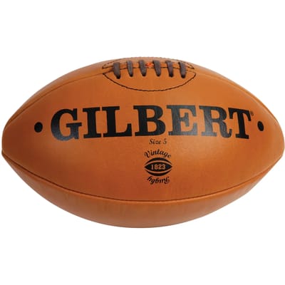 Vintage lederen mini rugbybal Gilbert (taille 1)